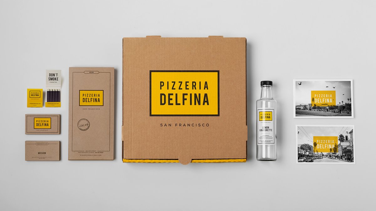 Delfina披薩店品牌形象設計