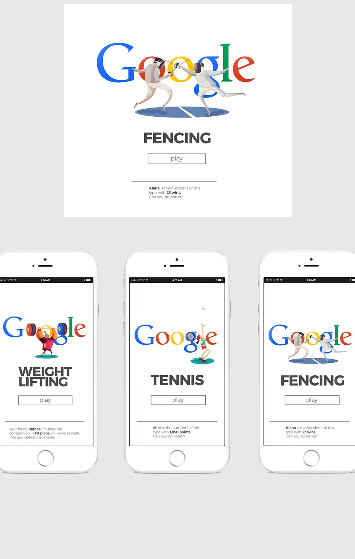 Google Doodles 插畫(huà)創(chuàng)意形象設(shè)計(jì)展示 插圖設(shè)計(jì)瀏覽器展示