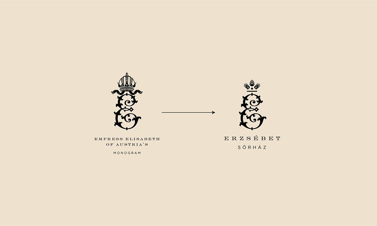 Erzsébet 酒吧品牌形象設(shè)計 標(biāo)志設(shè)計過程展示