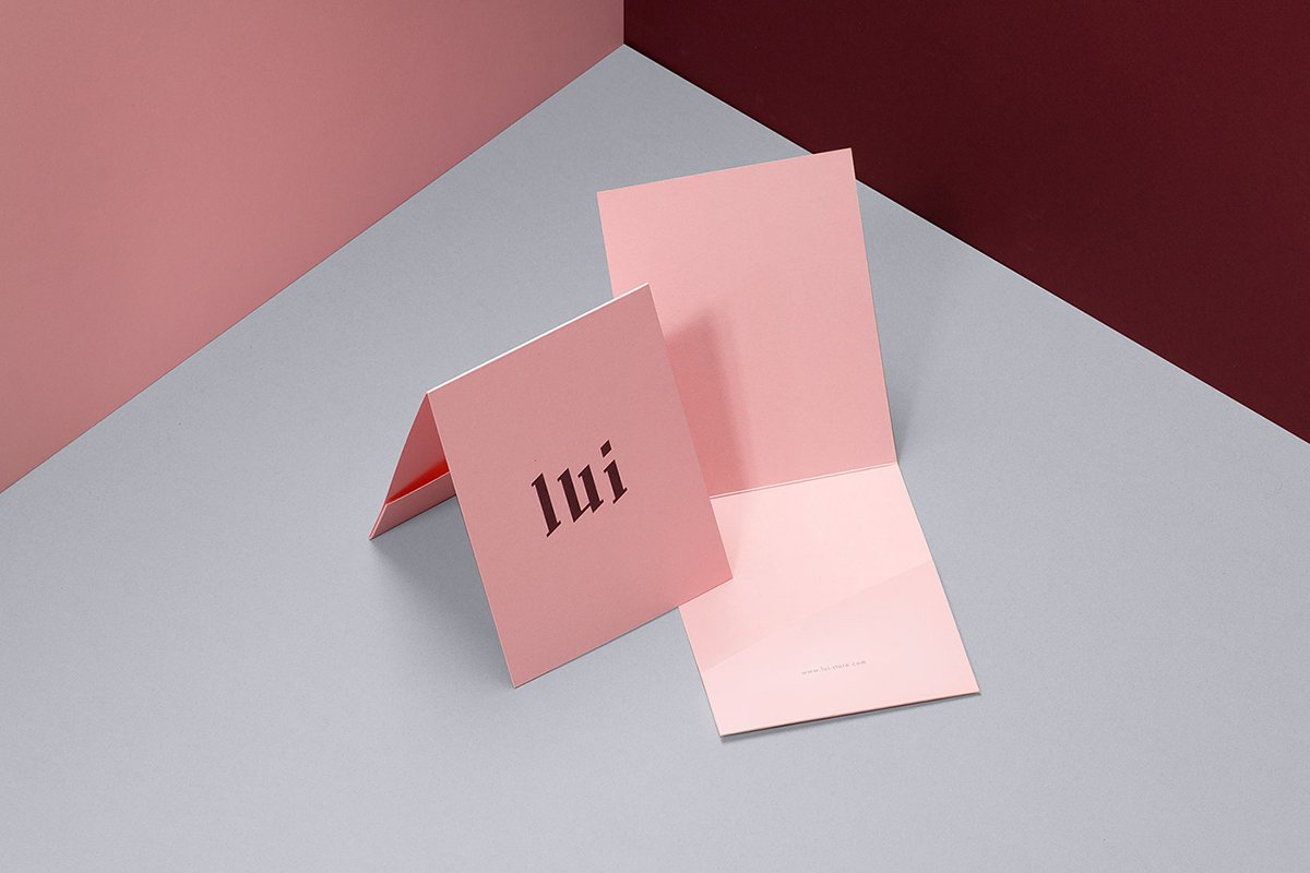 Lui服飾概念店品牌設(shè)計(jì)  折疊卡設(shè)計(jì)