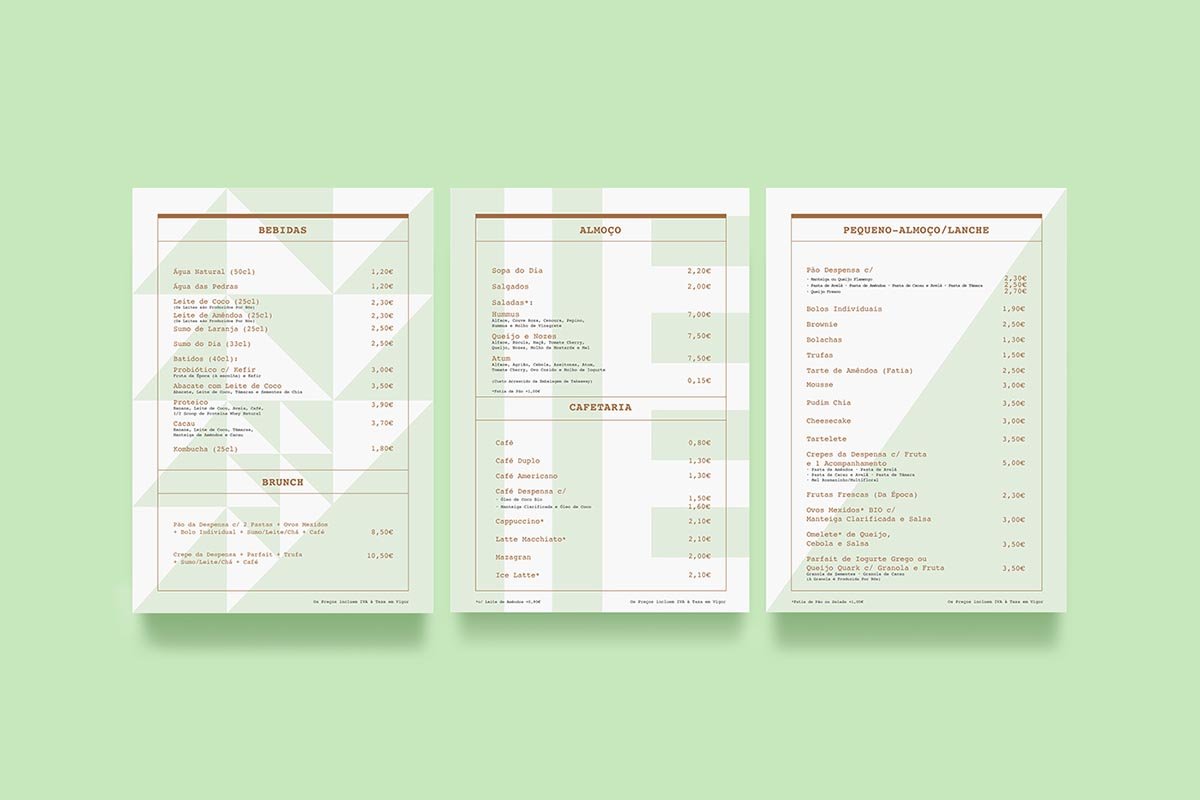 Despensa N6糕點品牌形象設計  菜單設計