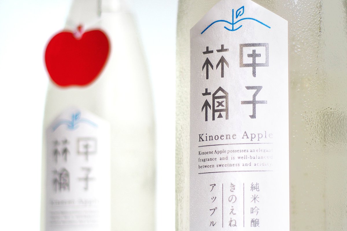 日本志蘋果飲品品牌形象設(shè)計  標志展示