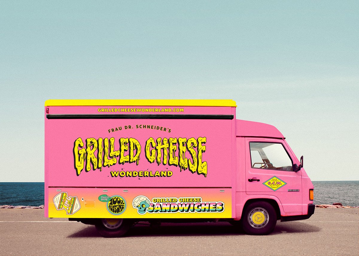 GRILLED GHEESE烤奶酪食品品牌形象設(shè)計  車廂設(shè)計