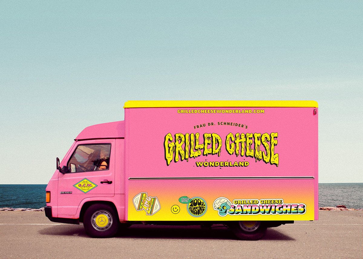 GRILLED GHEESE烤奶酪食品品牌形象設(shè)計  車廂設(shè)計