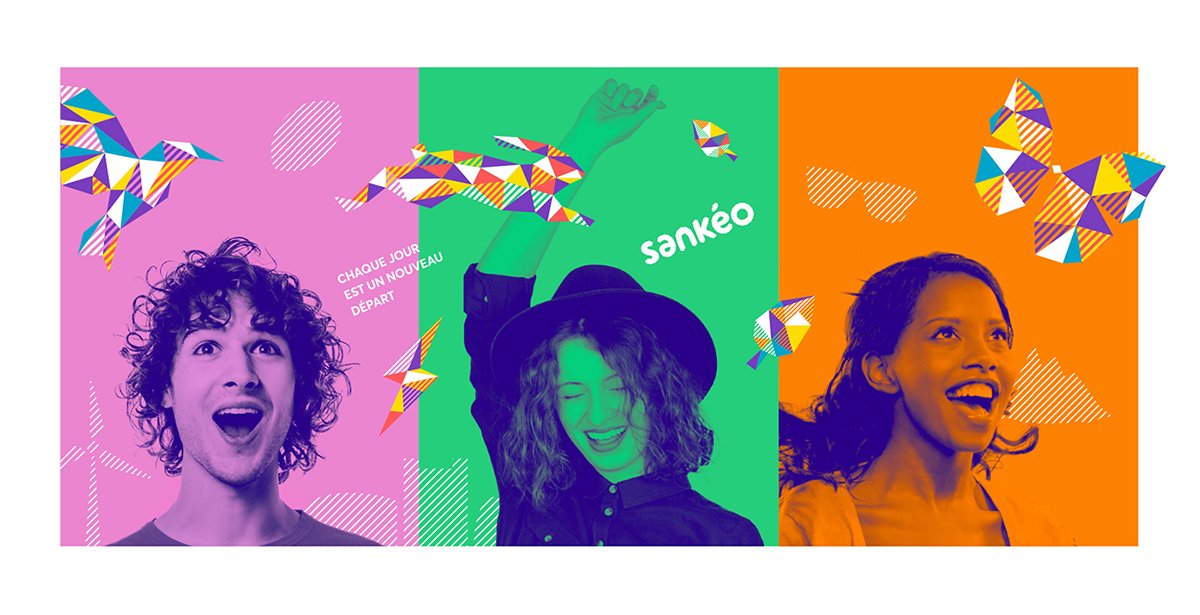 Sankéo交通網(wǎng)絡(luò)品牌形象升級(jí)，海報(bào)展示，品牌形象升級(jí)，深圳品牌設(shè)計(jì)，左右格局