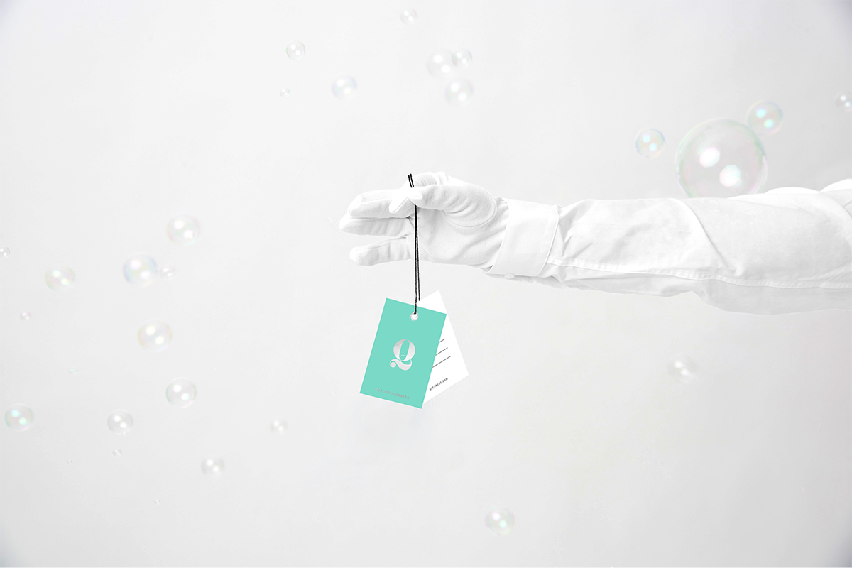 深圳品牌設(shè)計(jì)  深圳品牌策劃  Qleaners干洗服務(wù)公司品牌形象設(shè)計(jì)  吊牌設(shè)計(jì)