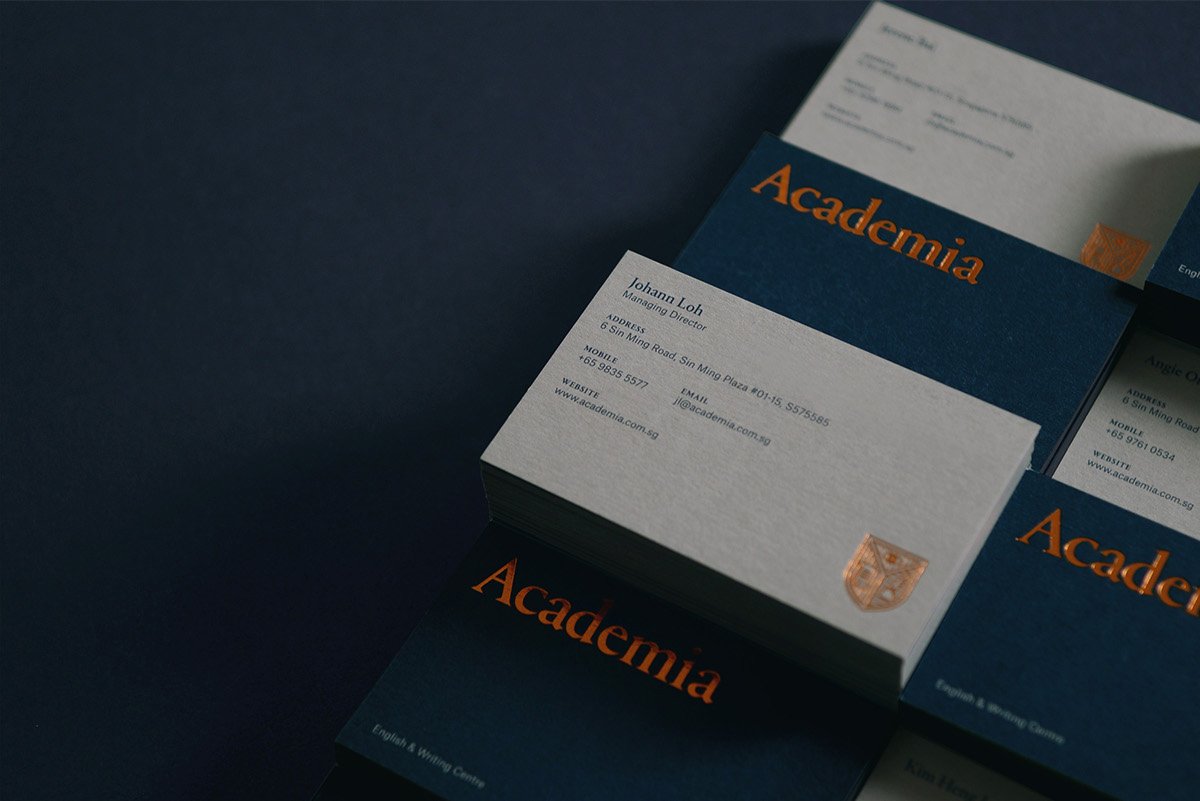 深圳品牌設計  深圳品牌策劃 ACADEMIA學術機構品牌形象  名片設計