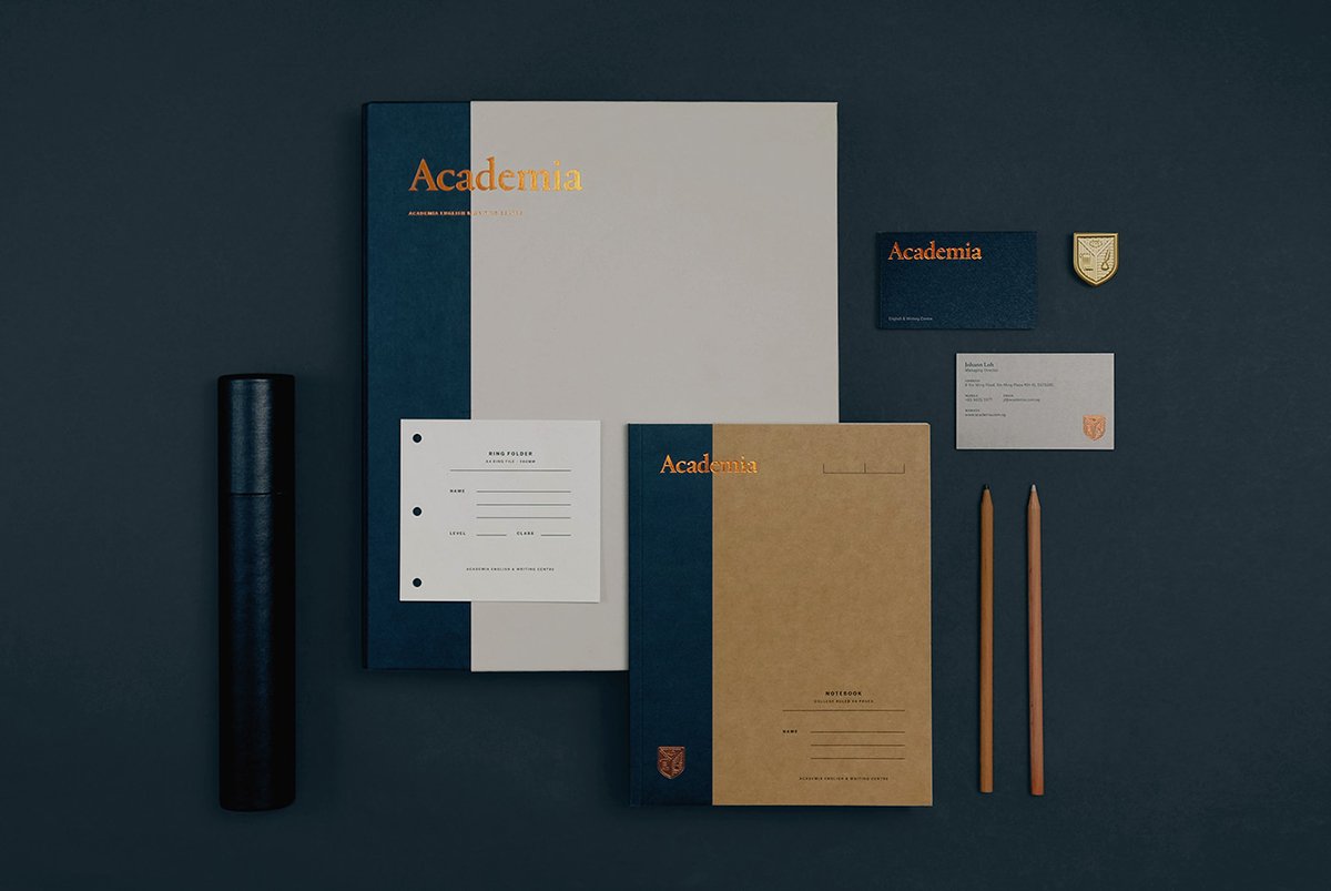 深圳品牌設計  深圳品牌策劃 ACADEMIA學術機構品牌形象  單頁設計