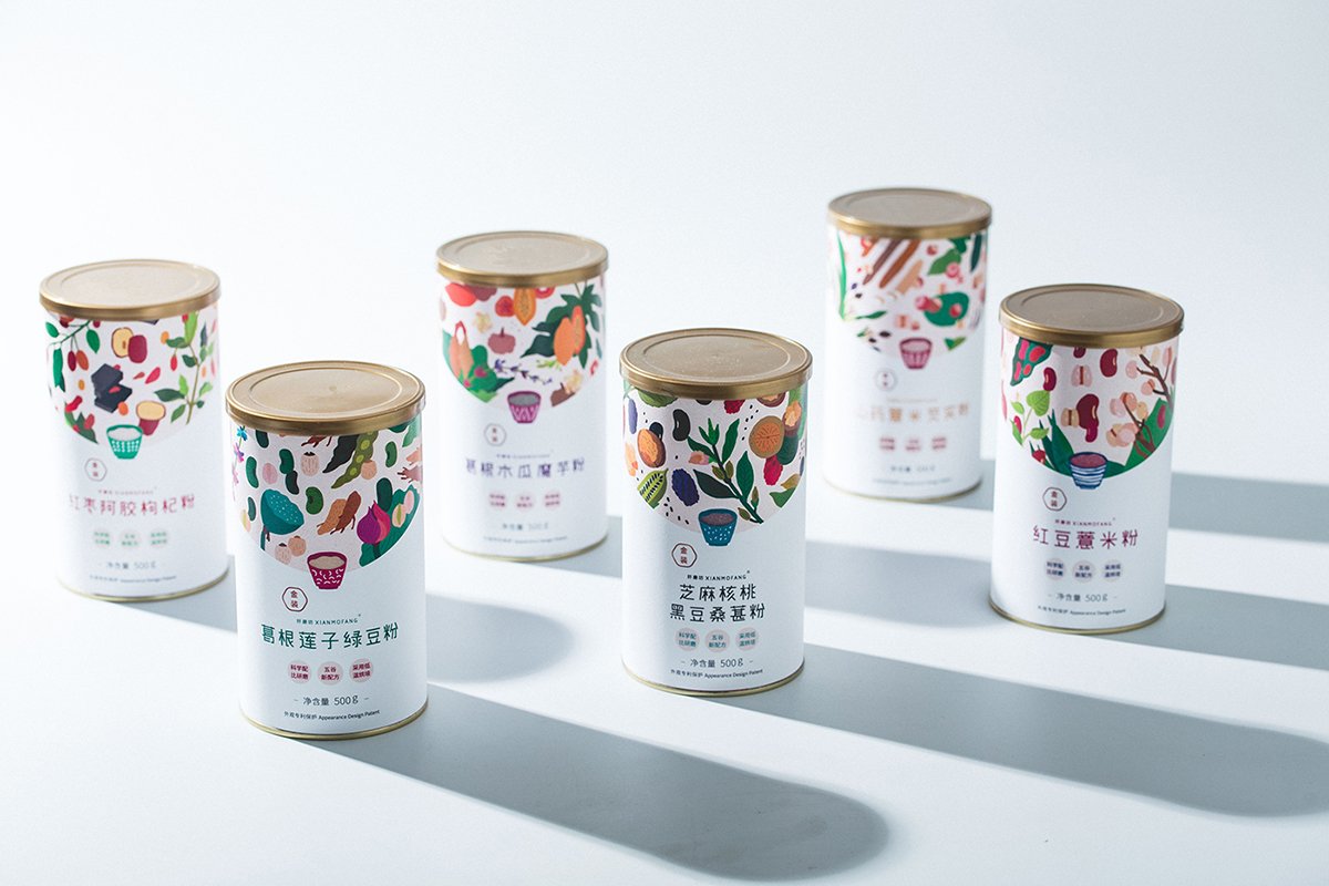 深圳品牌設(shè)計  深圳品牌策劃  纖磨五谷粉品牌形象包裝設(shè)計  包裝設(shè)計