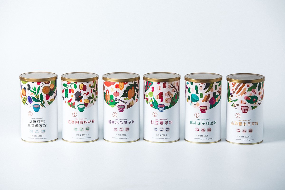 深圳品牌設(shè)計  深圳品牌策劃  纖磨五谷粉品牌形象包裝設(shè)計  包裝設(shè)計