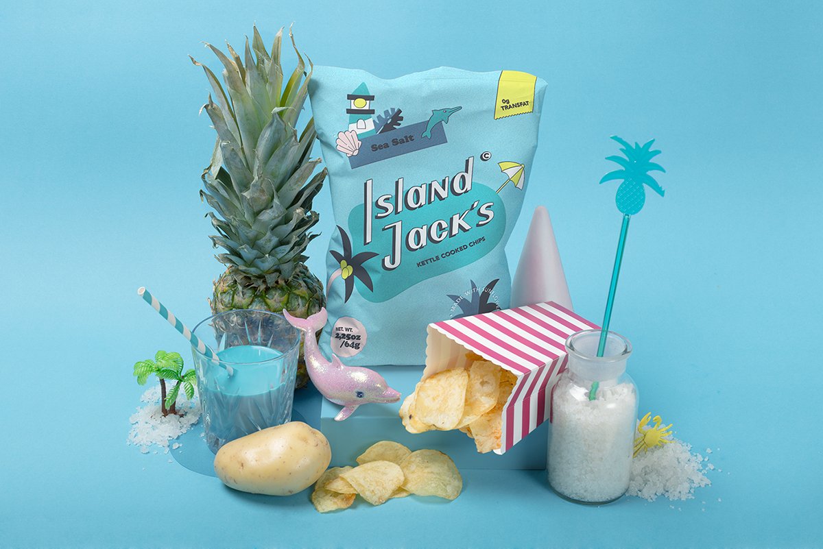深圳品牌設計  深圳品牌策劃  島杰克薯片包裝設計形象  包裝設計