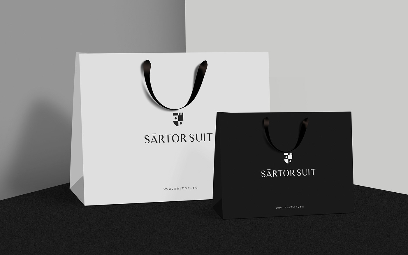 SártorSuit 時尚男士西裝奢侈品牌重塑案例，服裝品牌形象升級，深圳品牌設(shè)計，左右格局
