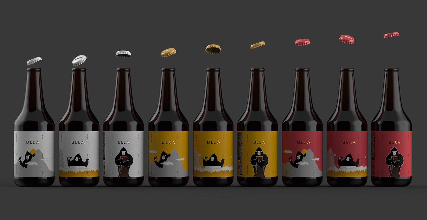 精釀啤酒ULLA品牌設(shè)計(jì)——品牌IP化案例欣賞，餐飲品牌設(shè)計(jì)，品牌設(shè)計(jì)公司，品牌IP化，深圳品牌設(shè)計(jì)，左右格局