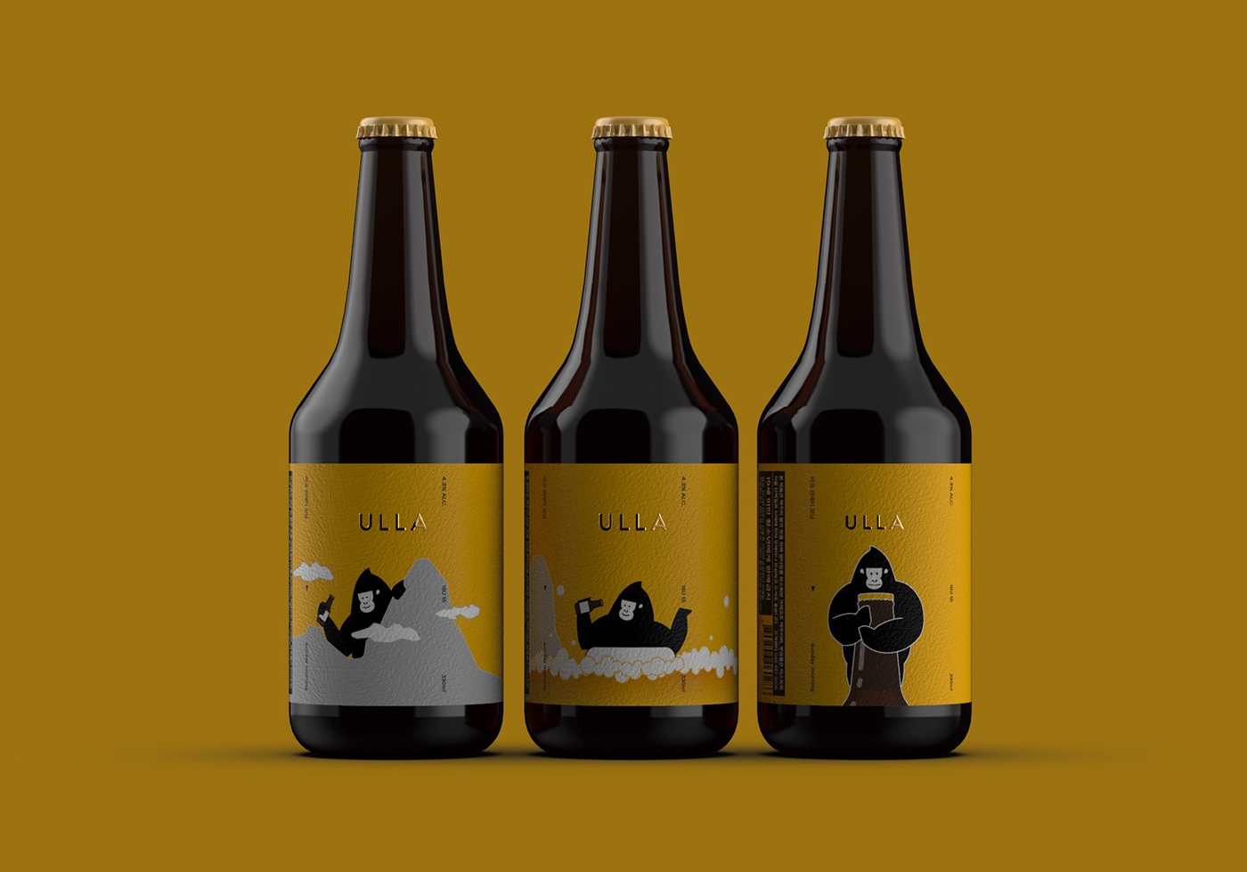 精釀啤酒ULLA品牌設(shè)計(jì)——品牌IP化案例欣賞，餐飲品牌設(shè)計(jì)，品牌設(shè)計(jì)公司，品牌IP化，深圳品牌設(shè)計(jì)，左右格局
