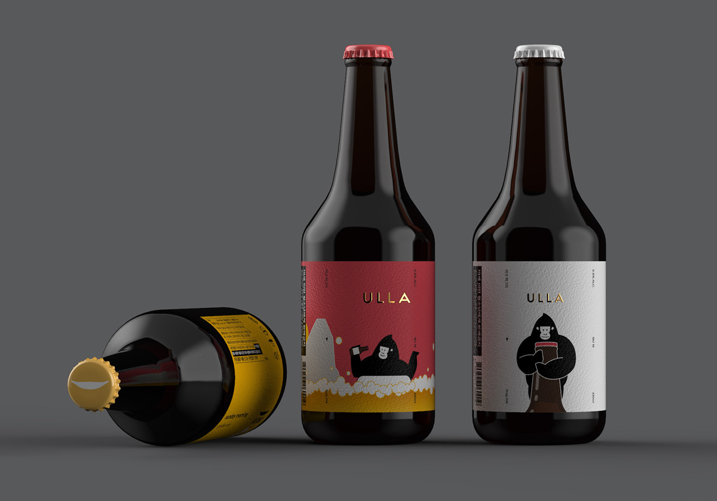 精釀啤酒ULLA品牌設(shè)計(jì)——品牌IP化案例欣賞，餐飲品牌設(shè)計(jì)，品牌設(shè)計(jì)公司，品牌IP化，深圳品牌設(shè)計(jì)，左右格局