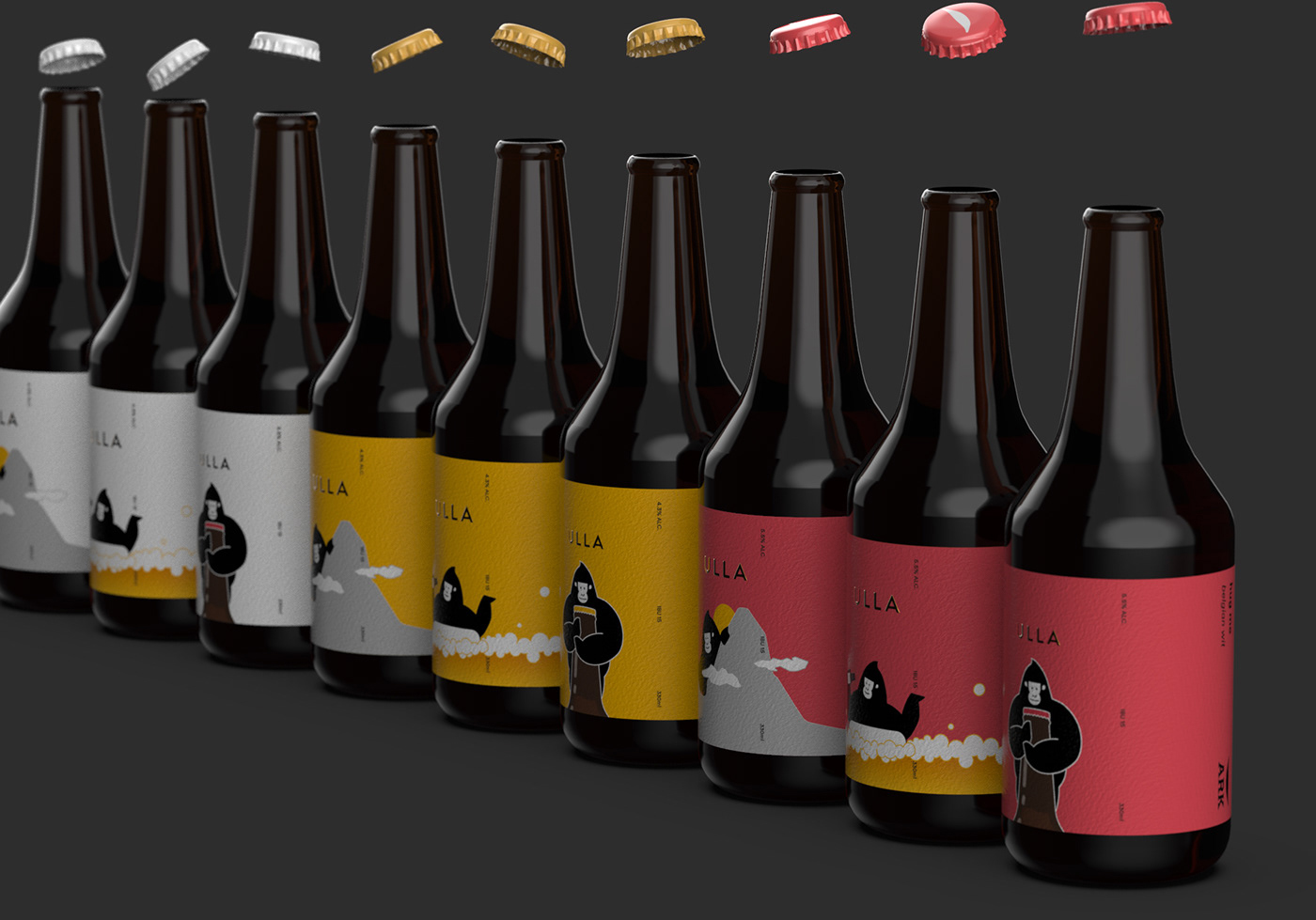 精釀啤酒ULLA品牌設(shè)計(jì)——品牌IP化案例欣賞，餐飲品牌設(shè)計(jì)，品牌設(shè)計(jì)公司，品牌IP化，深圳品牌設(shè)計(jì)，左右格局