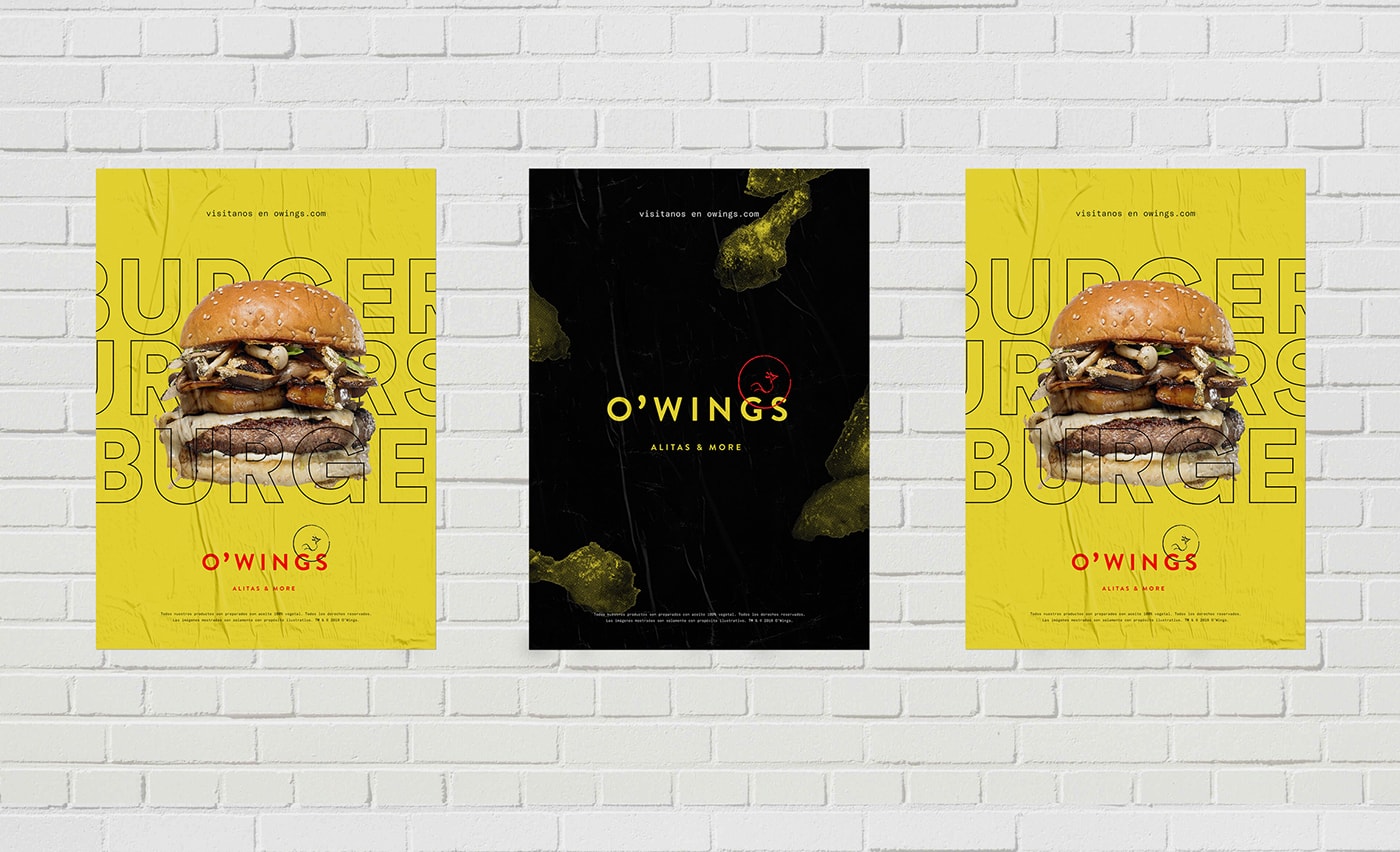 O'Wings 高檔快餐店品牌設計——品牌視覺營銷塑造差異化，餐飲品牌設計，餐飲視覺營銷，品牌設計公司，深圳品牌設計，左右格局