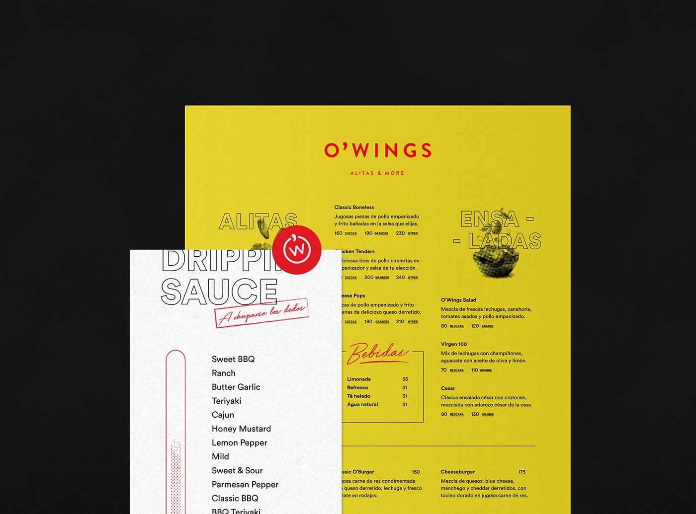 O'Wings 高檔快餐店品牌設計——品牌視覺營銷塑造差異化，餐飲品牌設計，餐飲視覺營銷，品牌設計公司，深圳品牌設計，左右格局