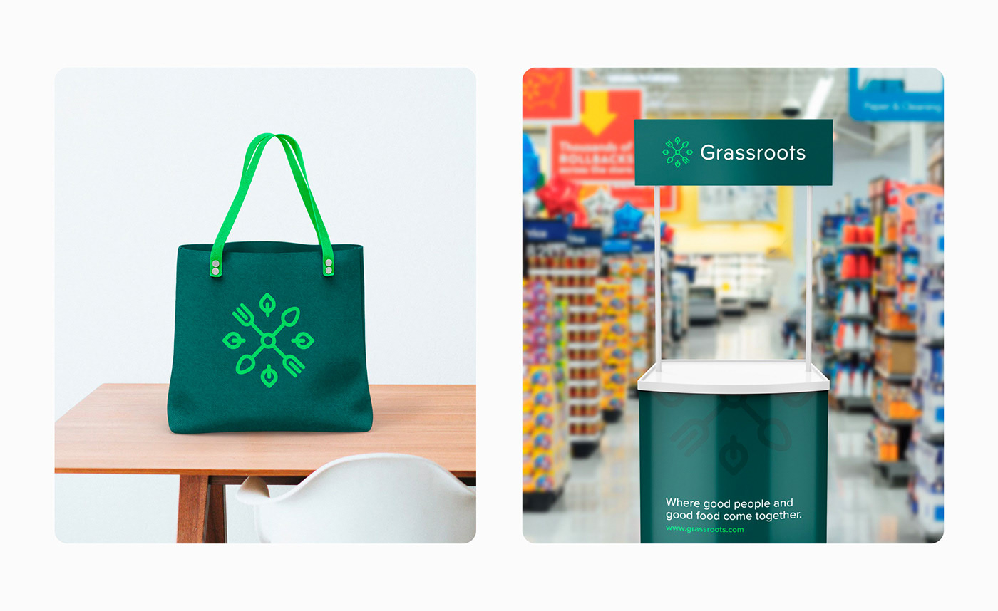 Grassroots 優(yōu)質(zhì)食品企業(yè)品牌形象設(shè)計，食品品牌設(shè)計，食品品牌策劃，深圳品牌設(shè)計，左右格局