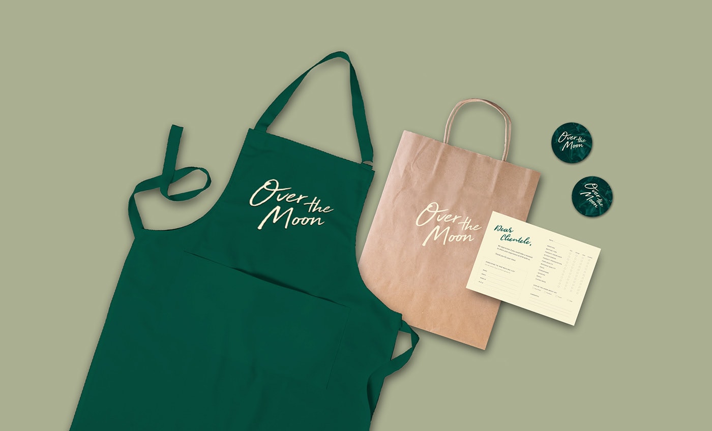 國際精品酒店品牌塑造——Over the Moon 品牌形象設計，酒店品牌設計，品牌形象塑造，深圳品牌設計，左右格局