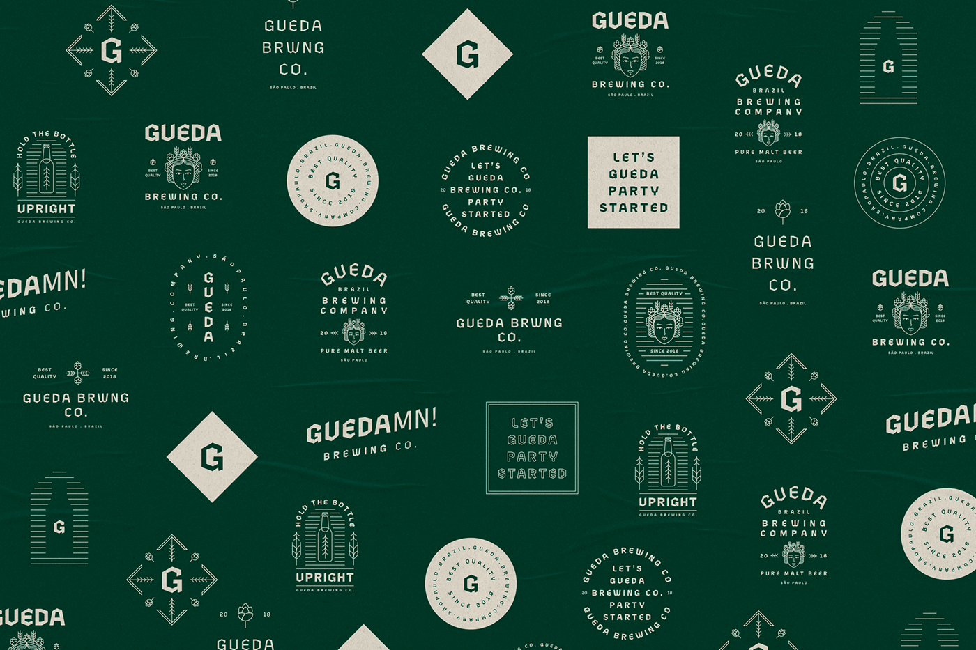 Gueda 精釀啤酒品牌設(shè)計(jì)和品牌包裝策劃，餐飲品牌設(shè)計(jì)，啤酒品牌設(shè)計(jì)，品牌包裝策劃，深圳品牌設(shè)計(jì)，左右格局