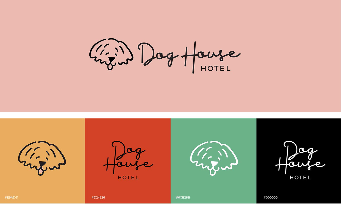Dog House 創(chuàng)意主題酒店品牌形象設(shè)計(jì)案例，主題酒店品牌設(shè)計(jì)，品牌形象策劃，深圳品牌設(shè)計(jì)，左右格局